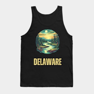 Delaware State USA Tank Top